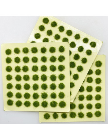 Cayway Grama Estática Tuft Verde Kit 147 Piezas para Diorama