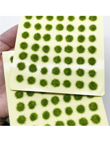 Cayway Grama Estática Tuft Verde Kit 147 Piezas para Diorama