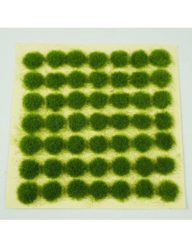 Cayway Grama Estática Tuft Verde Kit 147 Piezas para Diorama