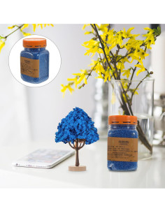 Césped Falso HOMSFOU 113g Polvo Estático Azul para Modelos 2