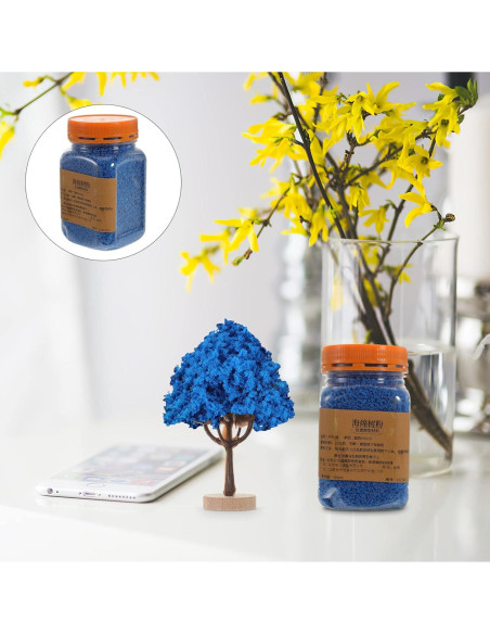 Césped Falso HOMSFOU 113g Polvo Estático Azul para Modelos