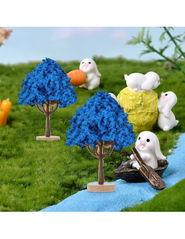 Césped Falso HOMSFOU 113g Polvo Estático Azul para Modelos