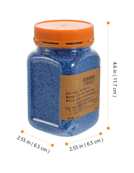 Césped Falso HOMSFOU 113g Polvo Estático Azul para Modelos