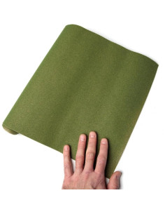 Alfombra Césped Artificial Verde Musgo 30x127 cm para Dioramas 2