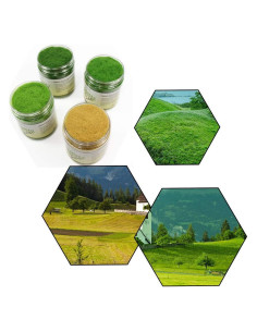 Césped Estático Evemodel 4x35g 5mm Verde para Modelismo