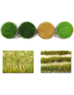 Césped Estático Evemodel 4x35g 5mm Verde para Modelismo 2