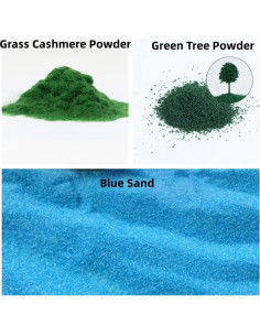 Kit de Material para Dioramas LONCESS 300g - Hierba y Arena 2