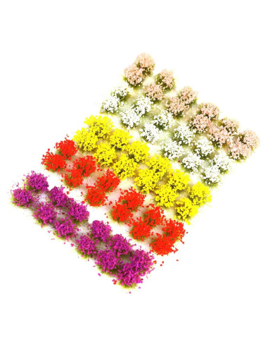 60 Piezas Flores Miniatura FOIMAS para Paisajismo DIY
