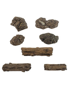 Tocones Artificiales Warmtree Miniatura Jardín 7 Piezas