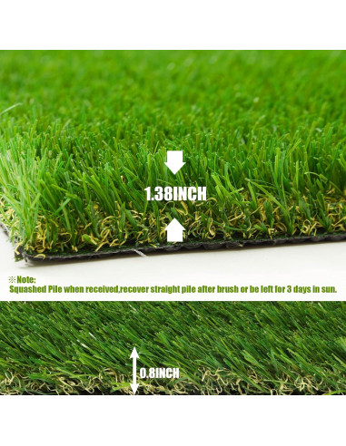 Alfombra Césped Artificial Heyroll 4x6 pies 35MM para Mascotas