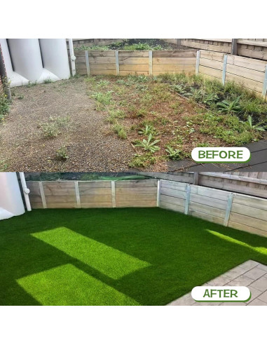 Alfombra Césped Artificial Heyroll 4x6 pies 35MM para Mascotas