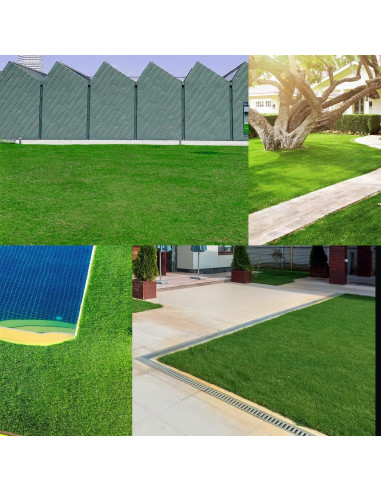 Alfombra Césped Artificial Heyroll 4x6 pies 35MM para Mascotas