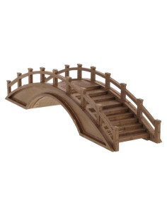 Puente Arco de Madera Miniatura Yardenfun 20x5x5 cm