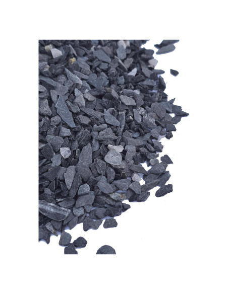 Grava de piedra pizarra natural 1/8 a 1/4" 0.45 kg Small World Grava de piedra pizarra natural 1/8 a 1/4" 0.45 kg Small World