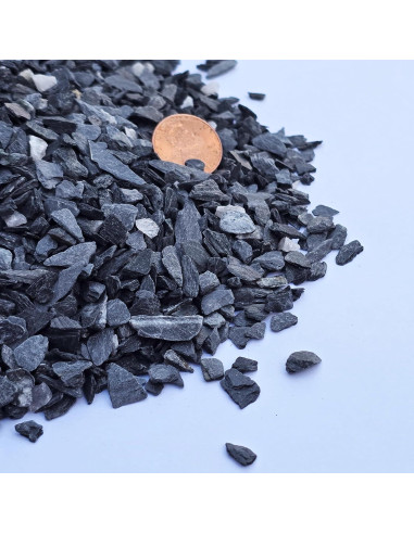 Grava de piedra pizarra natural 1/8 a 1/4" 0.45 kg Small World