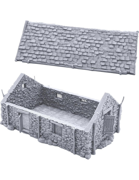 EnderToys Granero de Piedra Escenografía 3D para RPG 28mm