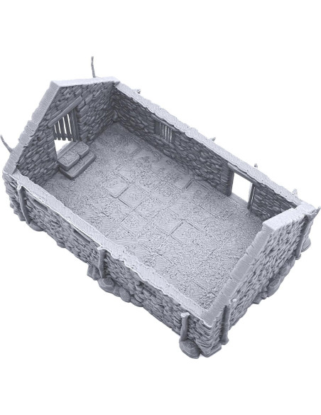 EnderToys Granero de Piedra Escenografía 3D para RPG 28mm