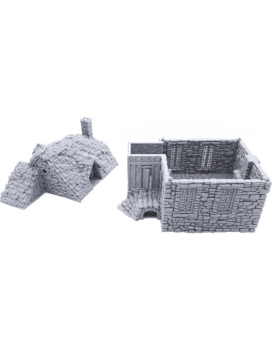 Cabaña Barlyway - Terreno 3D para RPG y Wargaming 28mm