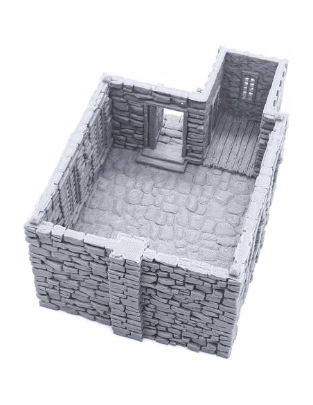 Cabaña Barlyway - Terreno 3D para RPG y Wargaming 28mm