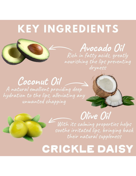 Bálsamo Labial Hidratante Crickle Daisy Pastel de Chocolate 19.84g