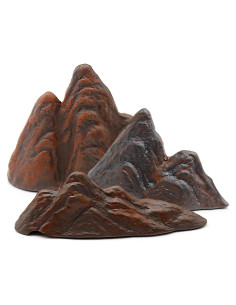 3PCS Decoración Acuario Cerámica Montaña Miniatura Saihisday