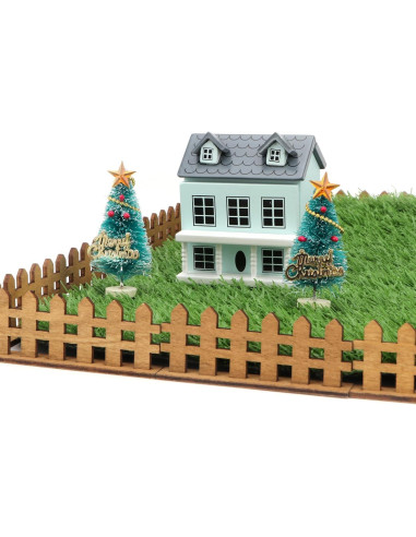 Cerca de Jardín Miniatura 8PCS Madera Cutemini 8x3cm