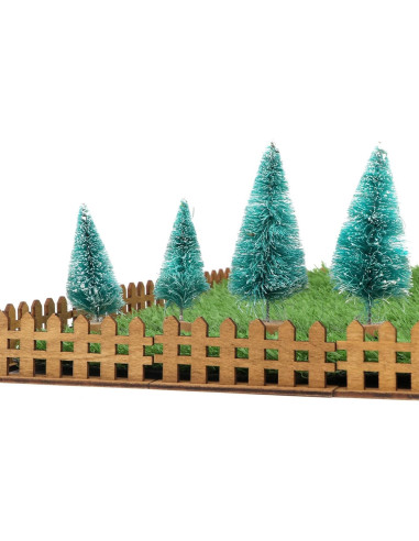 Cerca de Jardín Miniatura 8PCS Madera Cutemini 8x3cm