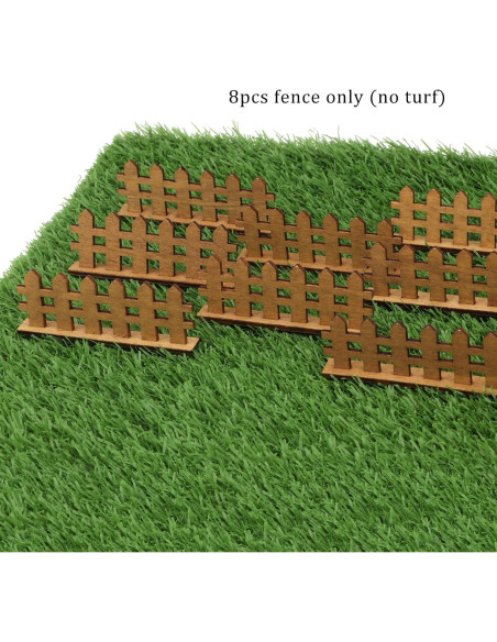 Cerca de Jardín Miniatura 8PCS Madera Cutemini 8x3cm