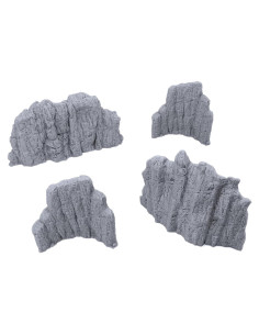 Conjunto de Pared de Roca Volcánica EnderToys 4 Piezas 3D