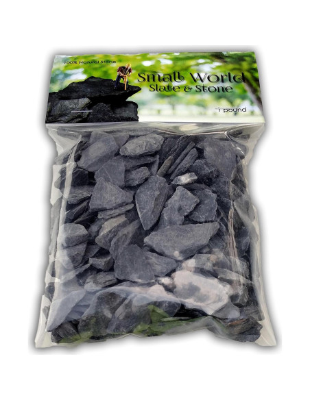Piedra de Pizarra Natural 0,45 kg Gris para Jardines Miniatura Piedra de Pizarra Natural 0,45 kg Gris para Jardines Miniatura