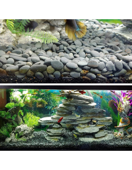 Piedras Naturales de Río 8,16 kg para Jardín CJGQ Piedras Naturales de Río 8,16 kg para Jardín CJGQ