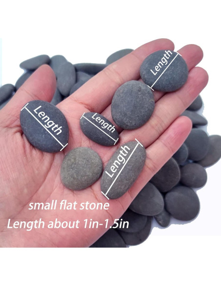 Piedras de río naturales Nasrslla 100pcs 2.54-3.81 cm