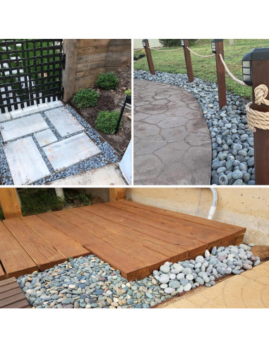 Piedras Naturales de Río 8,16 kg para Jardín CJGQ