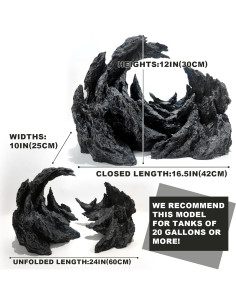 Rocas de Decoración Acuario Allcolor Cañón Perchado 60 cm 2