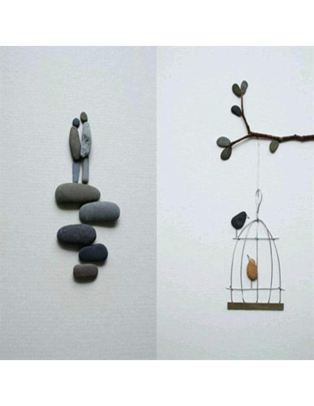 300 Piedras Pequeñas para Pintar Meilala 1-2.5 cm Manualidades