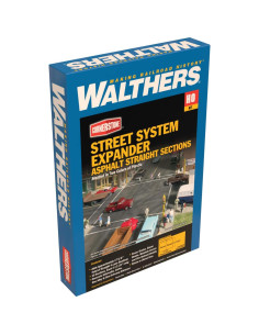Kit de calles de asfalto Walthers Cornerstone HO 63 cm 2