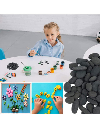 300 Piedras Pequeñas para Pintar Meilala 1-2.5 cm Manualidades