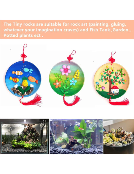 300 Piedras Pequeñas para Pintar Meilala 1-2.5 cm Manualidades