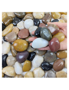 Piedras de Río Grava FANTIAN 2,27 kg Decorativas Jardín