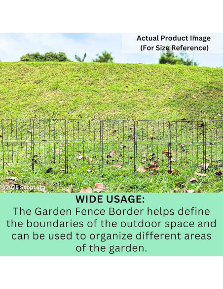 Cerca de Jardín Metal Negra ShopLaLa 10 Paneles 30x60 cm