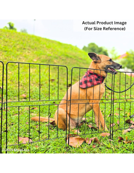 Cerca de Jardín Metal Negra ShopLaLa 10 Paneles 30x60 cm