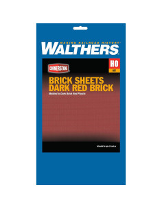 Hoja de ladrillo Walthers Cornerstone HO 10.1x24.7cm Rojo 2