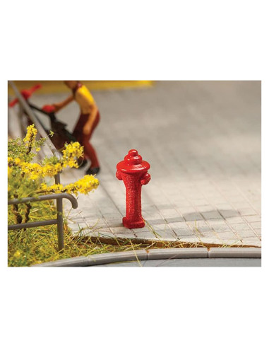 Kit Escenografía Ferrocarril HO Walthers 10 Hidantes