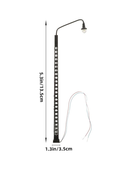 Mini Luces de Vía de Tren NUOBESTY - 2 Pcs LED Decorativas