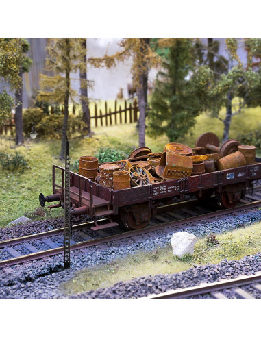 Mini Luces de Vía de Tren NUOBESTY - 2 Pcs LED Decorativas