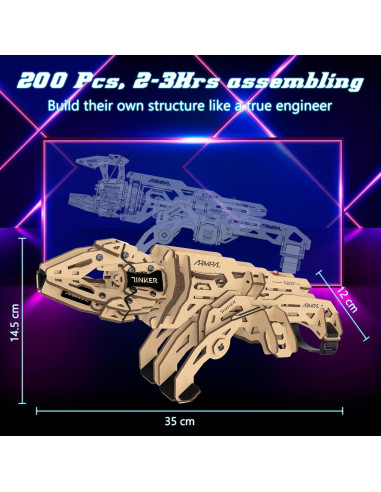 Kit de Garra Mecánica ARMPAL 3D Puzzle Madera 14+