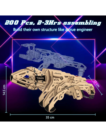 Kit de Garra Mecánica ARMPAL 3D Puzzle Madera 14+