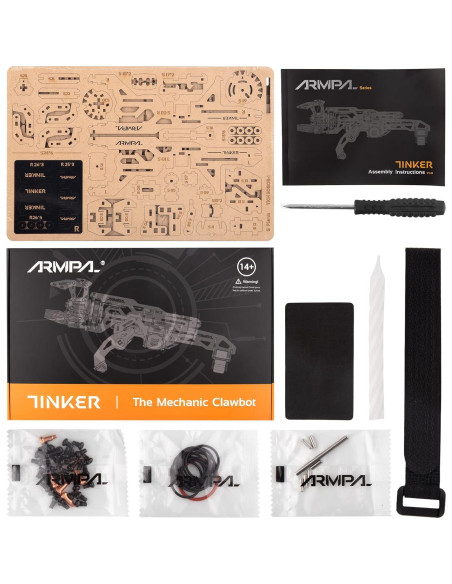 Kit de Garra Mecánica ARMPAL 3D Puzzle Madera 14+