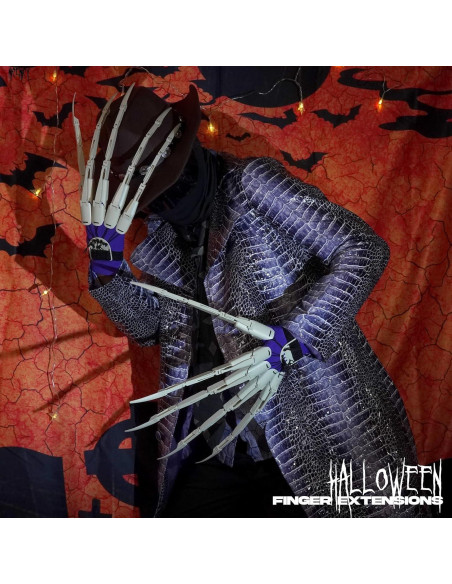 Extensiones de Dedos Articulados NICENICY con Uñas Blancas