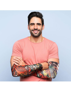 Geyoga 12 Mangas Tatuaje Talla Grande Protección UV 2